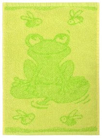 Ręcznik dziecięcy Frog green, 30 x 50 cm