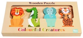 Puzzle drewniane Colourful Creatures – Rex London