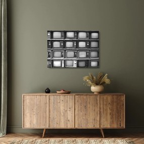 Obraz na szkle - Retro TV (70x50 cm)