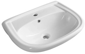 Biała ceramiczna umywalka 56x44 cm – Sapho