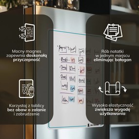 Flipchart magnetyczny mały 390 x 590 mm MAGNETO FLIPCHART, 2 szt