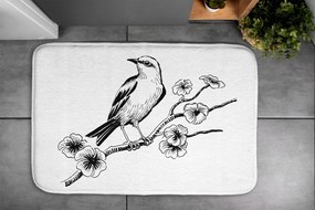 Dywanik do łazienki Dywanik do łazienki Ptak na drzewie