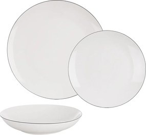 Zestaw talerzy 18 szt. new bone china Decora – Orion