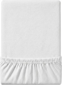 PrzytulneMieszkanie.pl Jersey prześcieradło EXCLUSIVE białe  200 x 220 cm