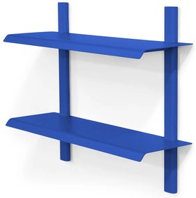 Niebieska wielopoziomowa metalowa półka 60 cm Hola – Spinder Design