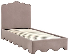 Łóżko tapicerowane 90x200 beżowe 216/98/31-117 ORSO