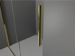 Mexen Velar drzwi prysznicowe rozsuwane 100 cm, transparent, złote - 871-100-000-01-50