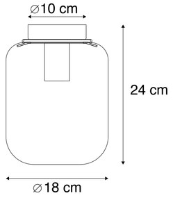 Designerski Plafon / Lampy sufitowe czarny lustrzane szkło - BlissDesignerski Oswietlenie wewnetrzne