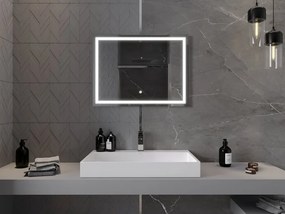 Mexen Miko lustro łazienkowe podświetlane 80 x 60 cm, LED 6000K, antypara - 9819-080-060-611-00