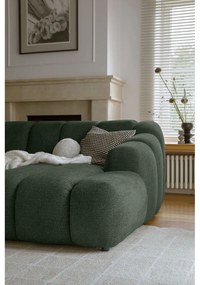 Ciemnozielony narożnik (prawostronny/z szezlongiem) Shell – Miuform