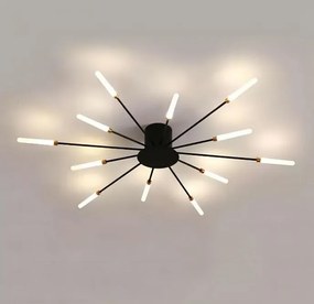 Plafon lampa LED sufitowa metalowa AT87-12SL-Czarny