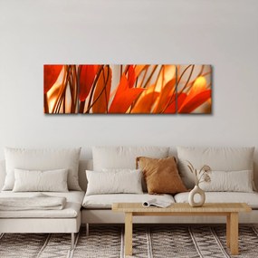 Obraz płatków kwiatów (170x50 cm)