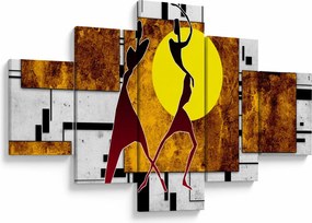 Obraz malarstwa z epoki starożytnej (125x70 cm)