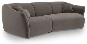 Brązowy aksamitny narożnik Tokyo – Cosmopolitan Design
