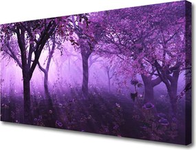 Obraz canvas Sylwetki Drzew o Zmierzchu