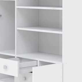 Biała szafka łazienkowa 90x182 cm Combi – TemaHome