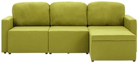 Rozkładana sofa modułowa zielona - Odi 4Q