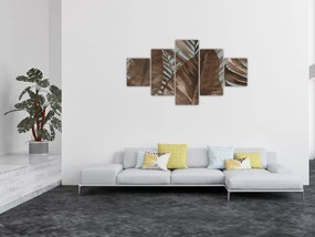 Obraz - Liście palmowe, akwarela (125x70 cm)