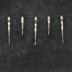 Łańcuch świetlny LED Rampouchy 32 LED, ciepłabiel, 7,75 m