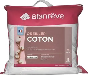 Zestaw 2 Poduszek bawełnianych BLANREVE - Miękki Komfort - 60 x 60 cm Biały