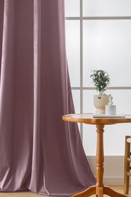 Jasnofioletowa zaciemniająca zasłona VELVET 140x270 cm Zawieszanie: Taśma z wiązaniami