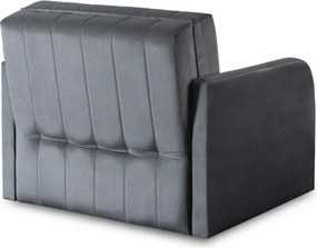 Fotel do Spania VERO Rozkładany Jednoosobowy Amerykanka Szary Nowoczesny