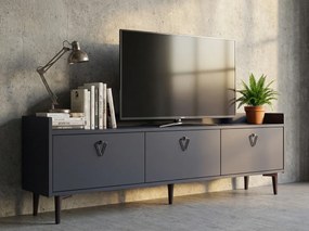Stolik pod telewizor PIENA 160 cm, antracytowy