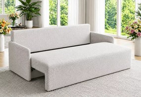 Kanapa Naxo rozkładana z funkcją spania i pojemnikiem – sofa 3-osobowa do salonu 208 cm