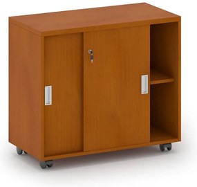 Szafka na kółkach MIRELLI, 800 x 420 x 750 mm, czereśnia
