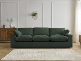 Zielona sztruksowa sofa 250 cm Belair – Bobochic Paris