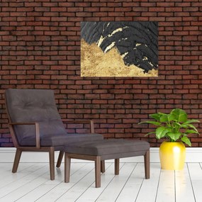 Obraz - Złota struktura N⁰1 (70x50 cm)