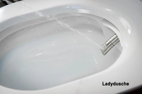Kompletny zestaw WC 6: Toaleta myjąca Basic 1102Moduł sanitarny 805 biały