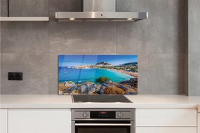 Panel Szklany Panorama Greckiego Wybrzeża