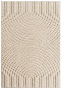 Dywan nowoczesny 3D Art kremowy Geometria 60 cm x 110 cm