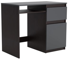 Biurko komputerowe młodzieżowe szkolne 90 cm REMI1 Wenge/Antracyt