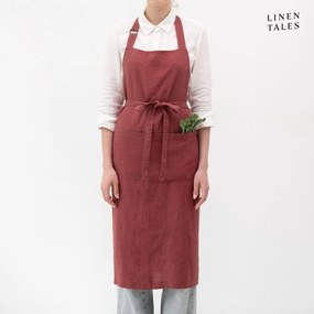 Lniany fartuch Marsala – Linen Tales