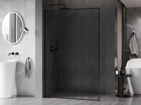 Mexen Kioto-F L ścianka prysznicowa Walk-in z ramką 100 x 202 cm, transparent 8 mm, czarna - 800-100-174-70-00