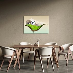 Obraz na szkle - Boisko do piłki nożnej (70x50 cm)