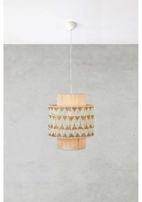 Lampa wisząca w naturalnym kolorze z jutowo-tekstylnym kloszem ø 45 cm Ano – Markslöjd