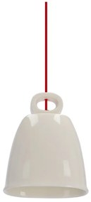 Biała lampa wisząca z ceramicznym kloszem Sewilla – Candellux Lighting