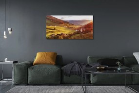 Obraz drukowany na płótnie Dolina w Objęciach Lasu