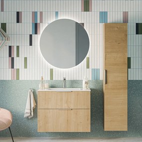 Zestaw mebli łazienkowych TIM 80 cm z umywalką ceramiczną