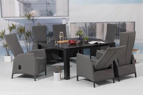 Doppler PRATO - aluminiowy stół ogrodowy 152 x 152 x 75 cm - Towar rozpakowany (N549)