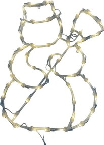 Świąteczna dekoracja LED w oknie - Bałwan - 40 cm