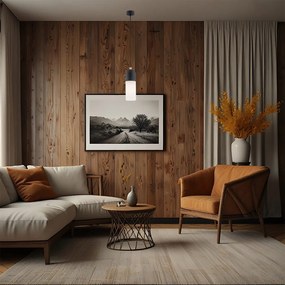 Pojedyncza lampa wisząca - Burgos Czarny, eleganckie oświetlenie boczne łóżka w sypialni