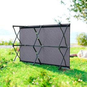 Outsunny Łóżko Kempingowe dla 2 Osób, 193D x 125S x 40W cm, Szare