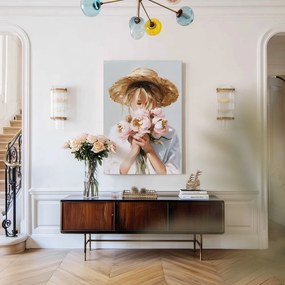 Obraz z ręcznie malowanymi elementami 70x100 cm Estelle – Styler