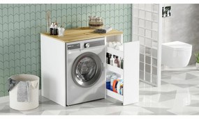 Szafka do pralki Saly White and Walnut
