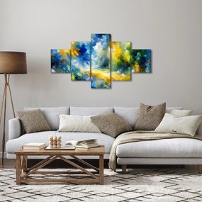 Obraz - Abstrakcyjny słoneczny dzień (125x70 cm)