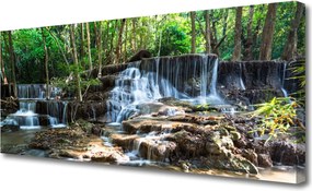 Obraz canvas Szumiący Wodospad w Górach